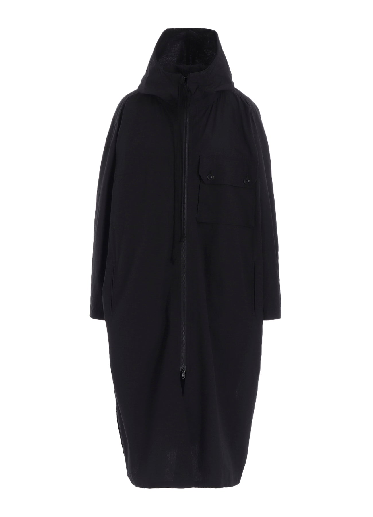 COTTON/LINEN BROADCLOTH HOODIE COAT D