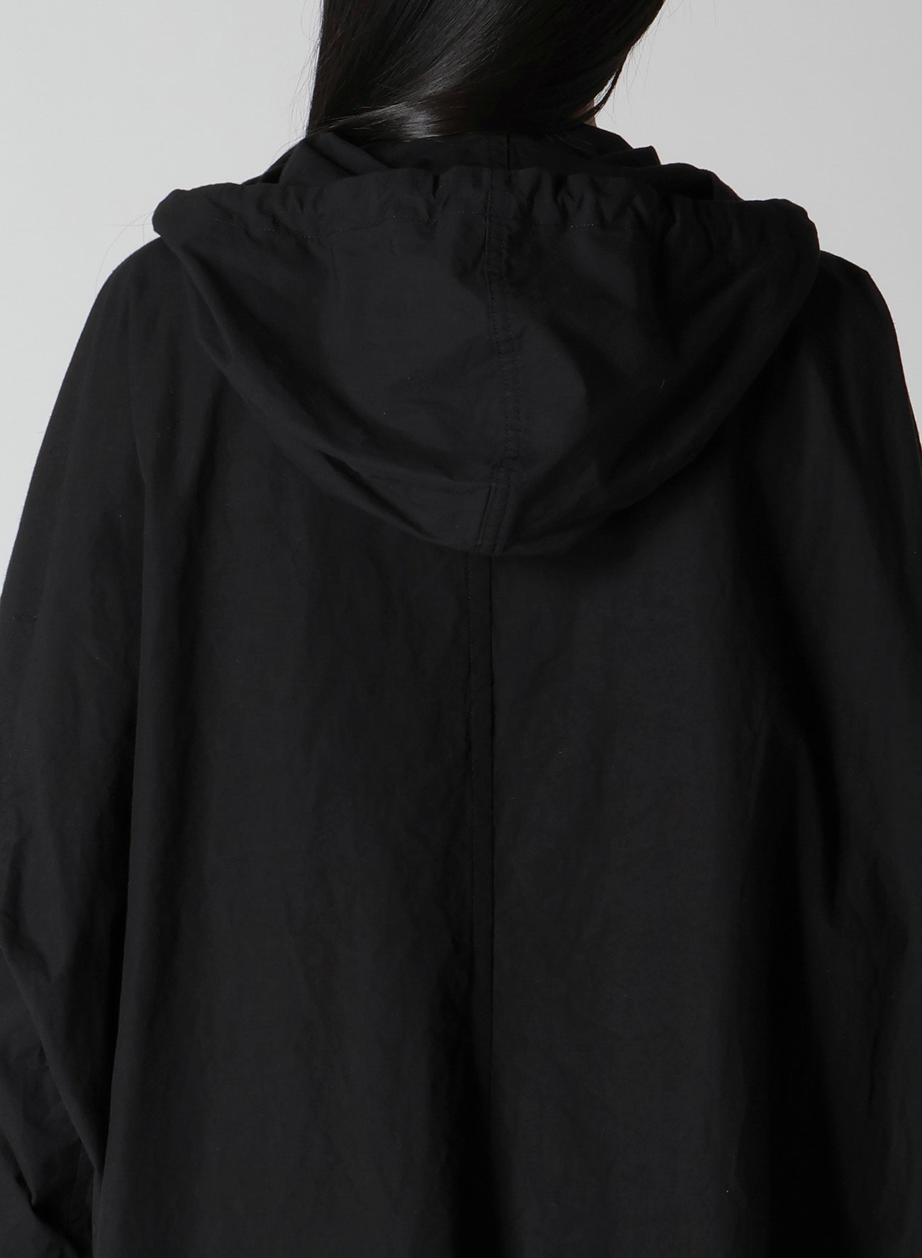 COTTON/LINEN BROADCLOTH HOODIE COAT D