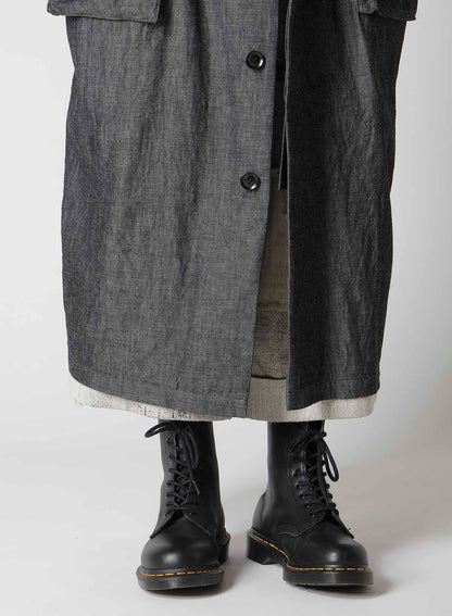 6OZ 4-POCKET LONG DRESS