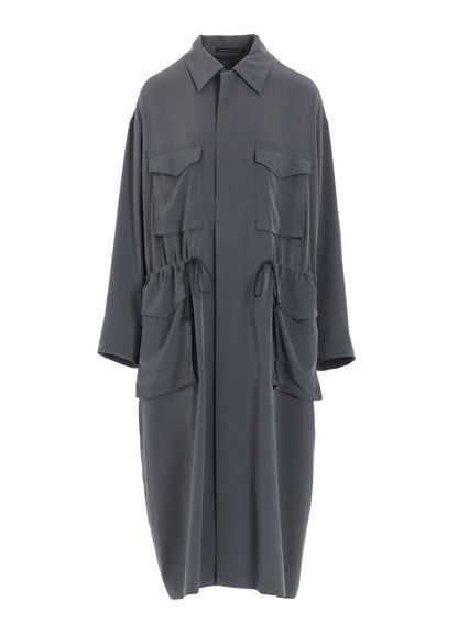 CREPE de CHINE 4-POCKET LONG DRESS