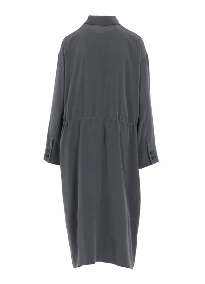 CREPE de CHINE 4-POCKET LONG DRESS