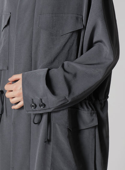 CREPE de CHINE 4-POCKET LONG DRESS