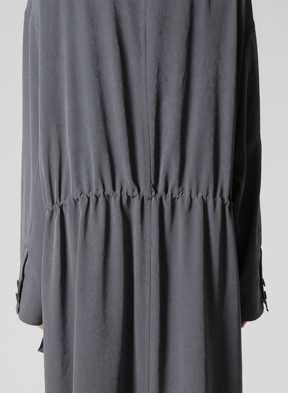 CREPE de CHINE 4-POCKET LONG DRESS