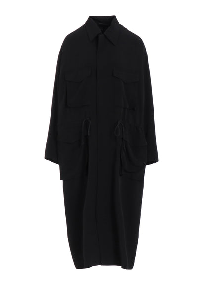 CREPE de CHINE 4-POCKET LONG DRESS