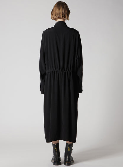 CREPE de CHINE 4-POCKET LONG DRESS