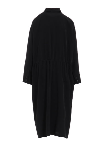 CREPE de CHINE 4-POCKET LONG DRESS