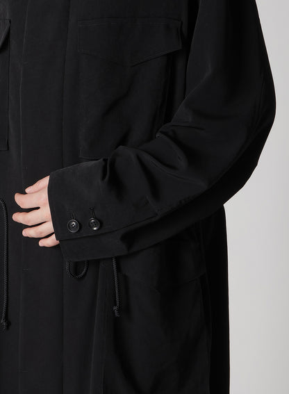 CREPE de CHINE 4-POCKET LONG DRESS