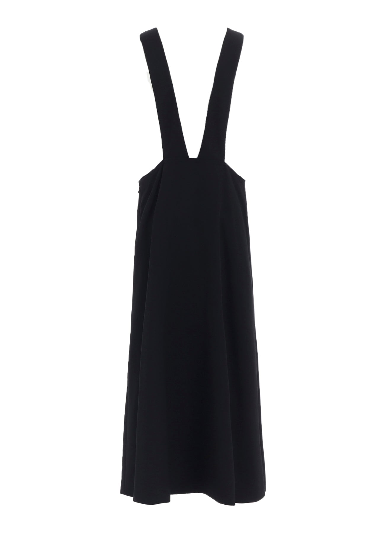 WOOL GABARDINE LONG FLARE DRAPE DRESS