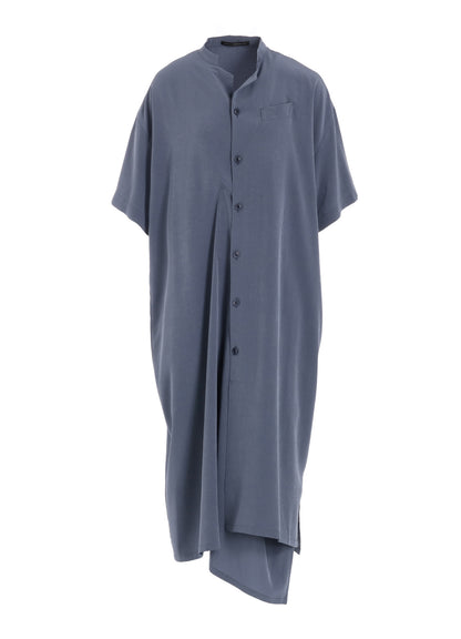CREPE de CHINE HALF SLEEVE BOX SHIRT DRESS