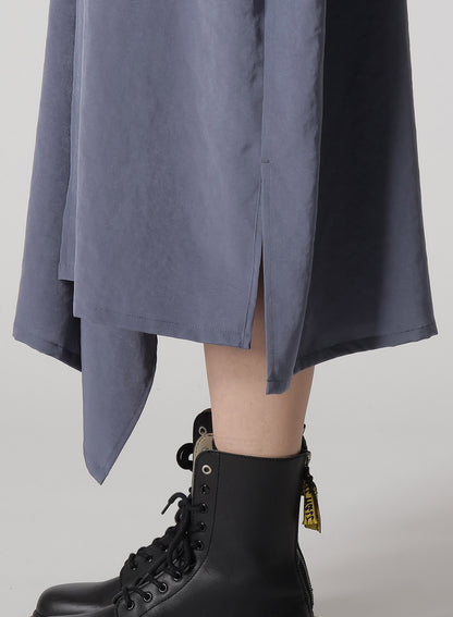 CREPE de CHINE HALF SLEEVE BOX SHIRT DRESS