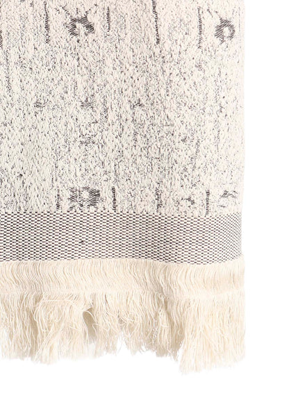 PATCHWORK JACQUARD ASYMMETRIC SLEEVELESS DRESS