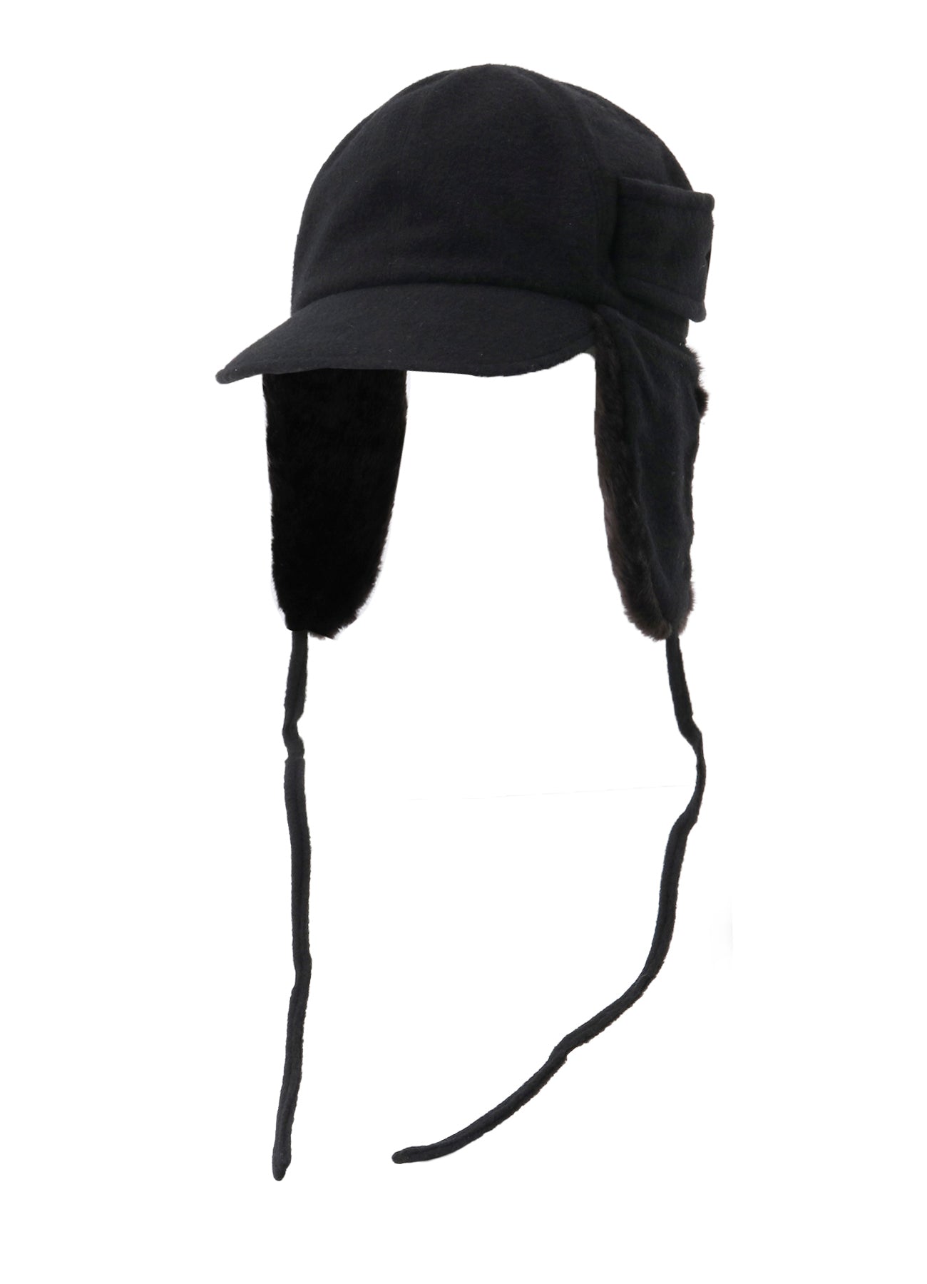 FLEECE CAP WITH FUR EARMUFF