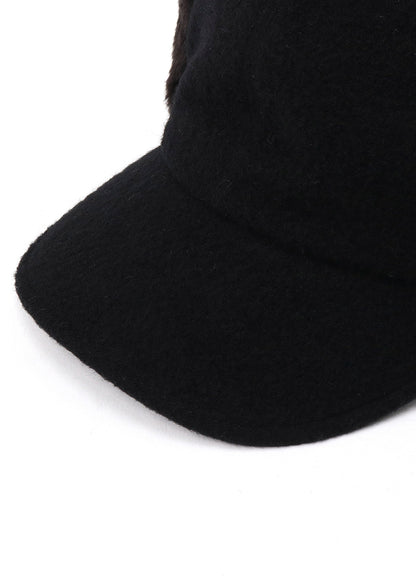 FLEECE CAP WITH FUR EARMUFF