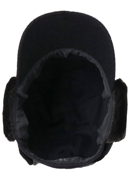 FLEECE CAP WITH FUR EARMUFF