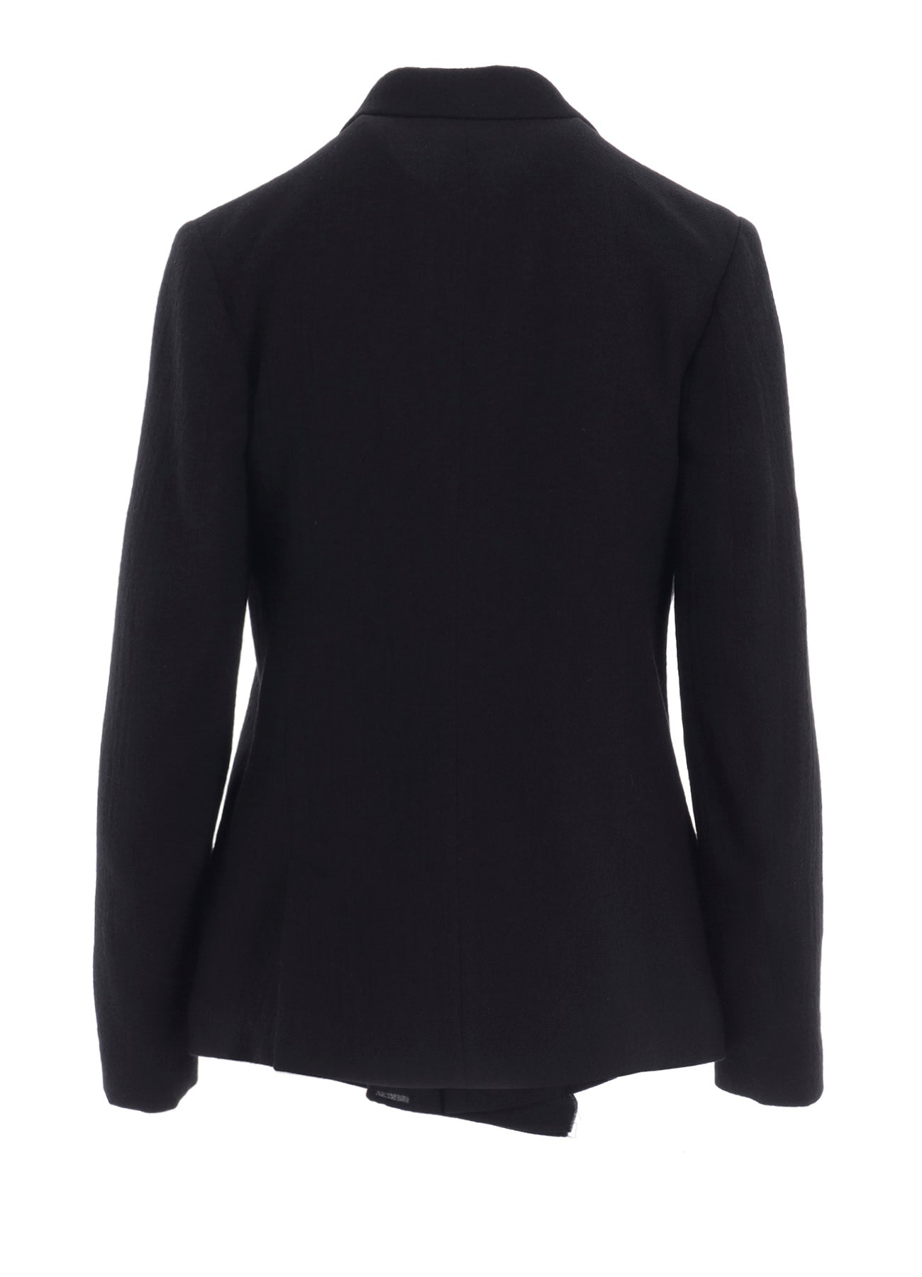 WOOL GAUZE TWILL LEFT FRONT DRAPE JACKET