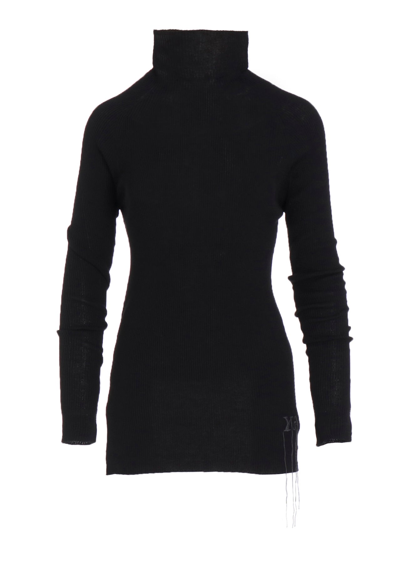RIBBED HIGH NECK KNIT