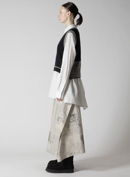 NAITIVE JACQUARD DESIGN KNIT VEST