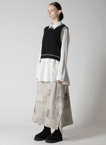 NAITIVE JACQUARD DESIGN KNIT VEST
