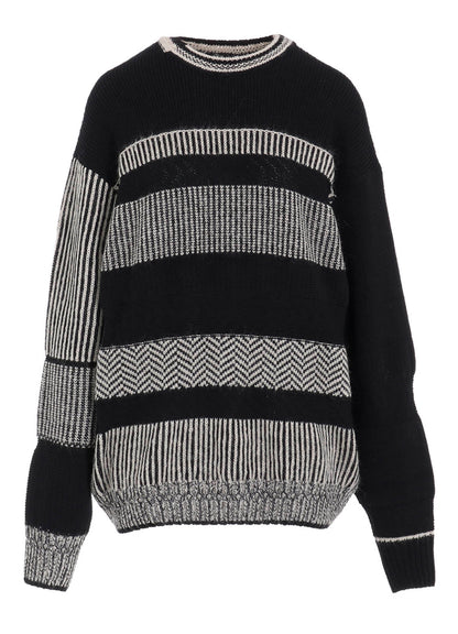 NAITIVE JACQUARD DESIGN LONG SLEEVE PULLOVER