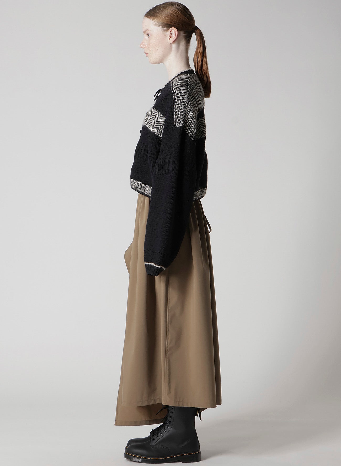 NAITIVE JACQUARD DESING KNIT CARDIGAN