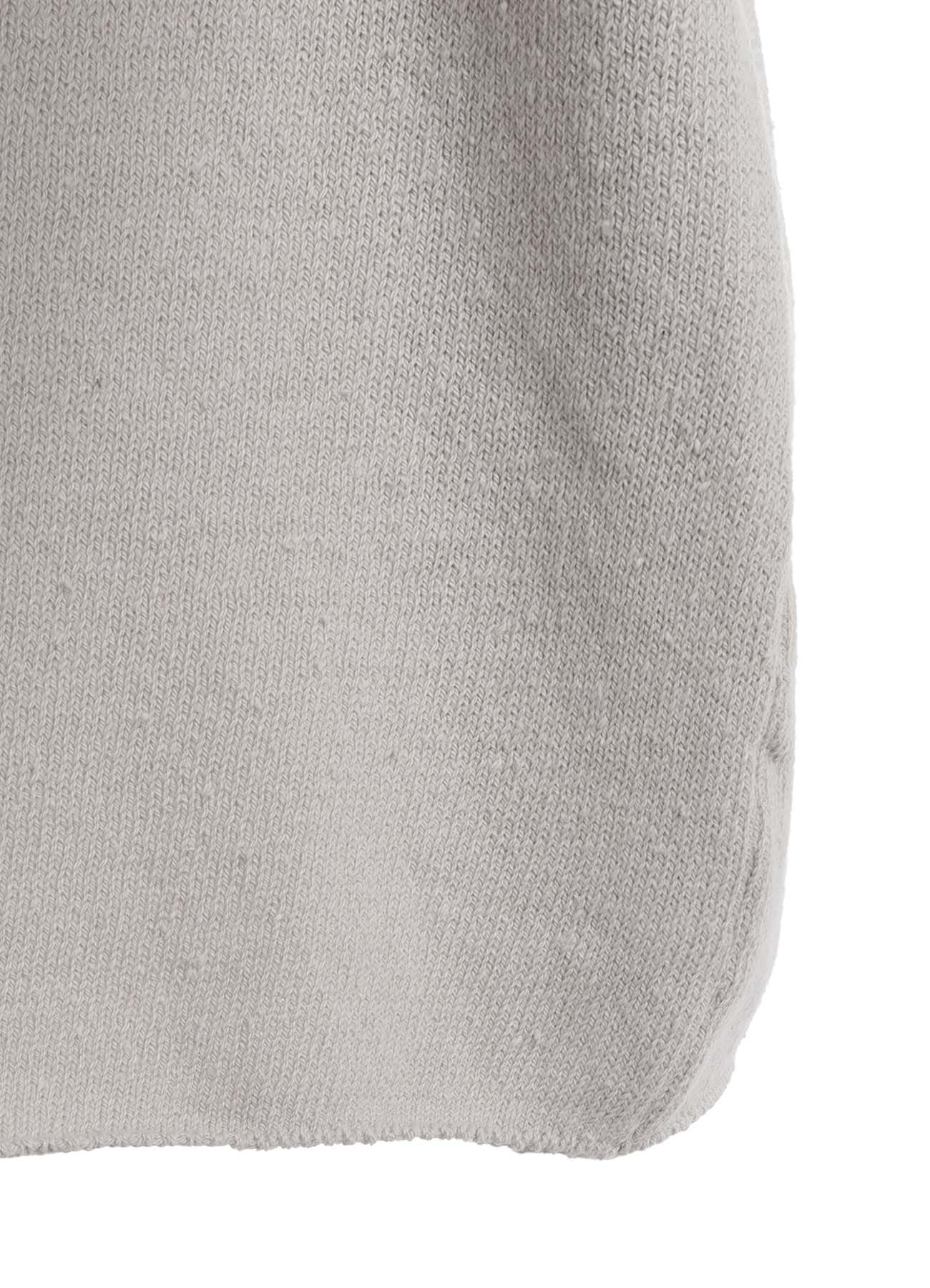 HARD-TWISTED BLOCK INTARSIA SHORT DRESS PULLOVER