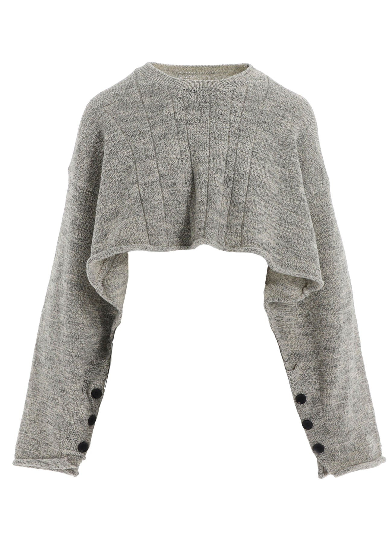 SLUB WOOL DESIGN KNIT PULLOVER