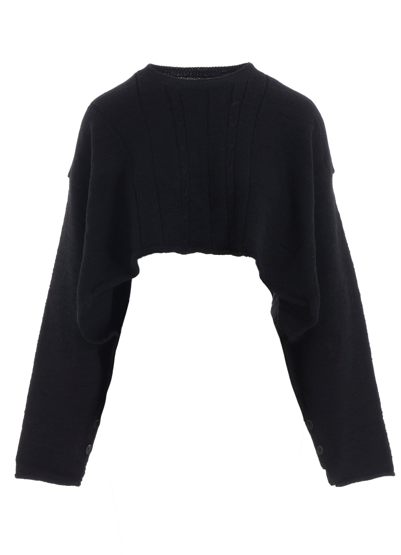 SLUB WOOL DESIGN KNIT PULLOVER