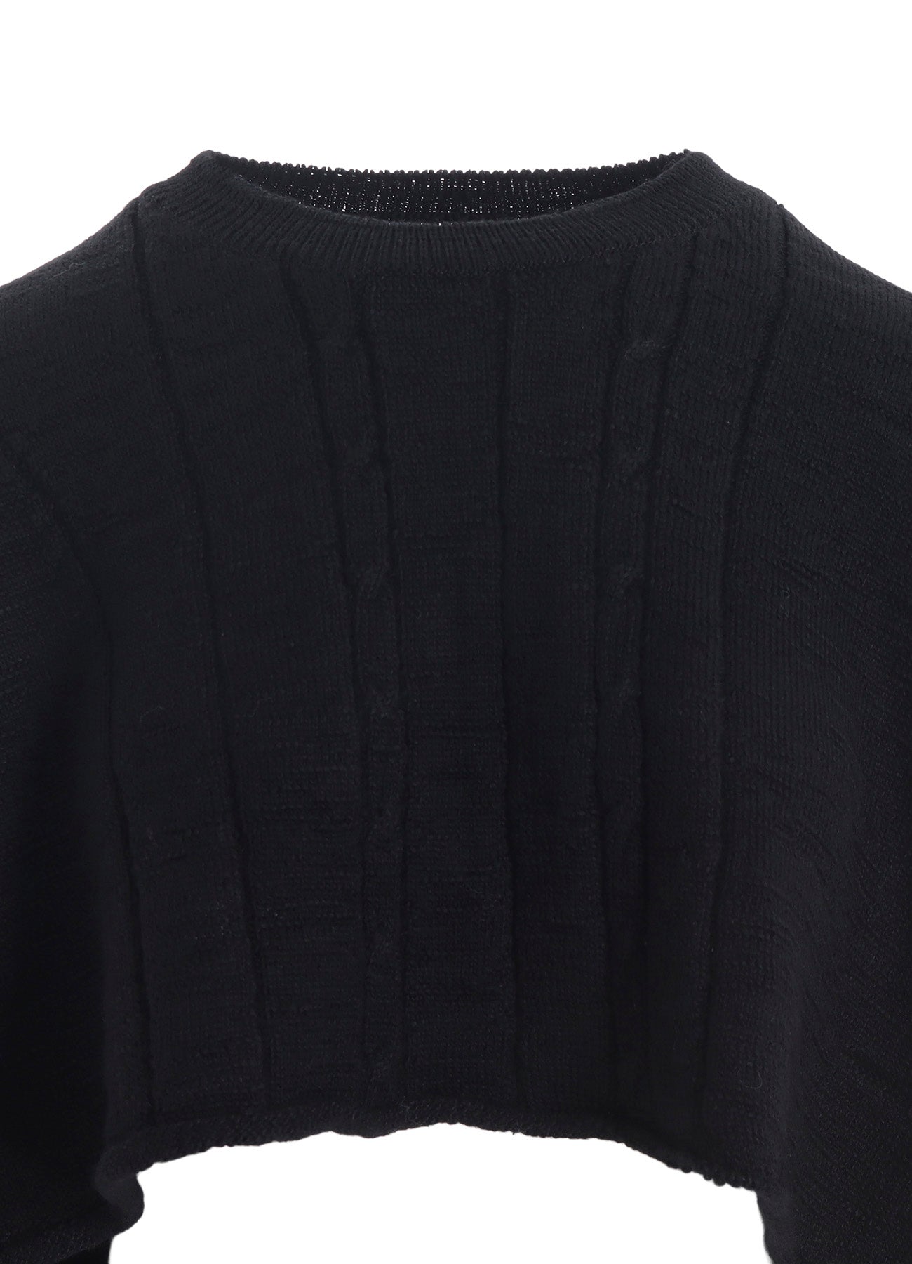 SLUB WOOL DESIGN KNIT PULLOVER