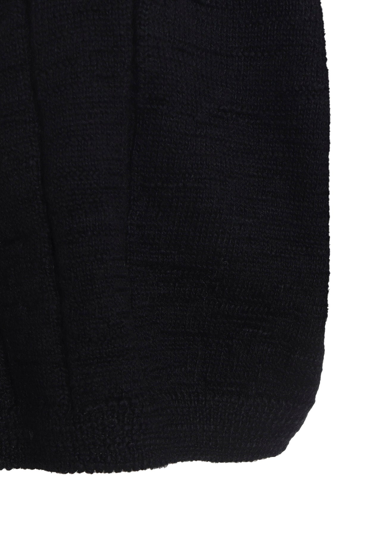 SLUB WOOL DESIGN KNIT SHORT PULLOVER