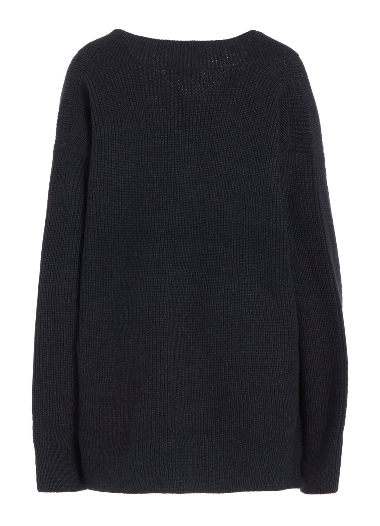 BIG V-NECK KNITTED CARDIGAN