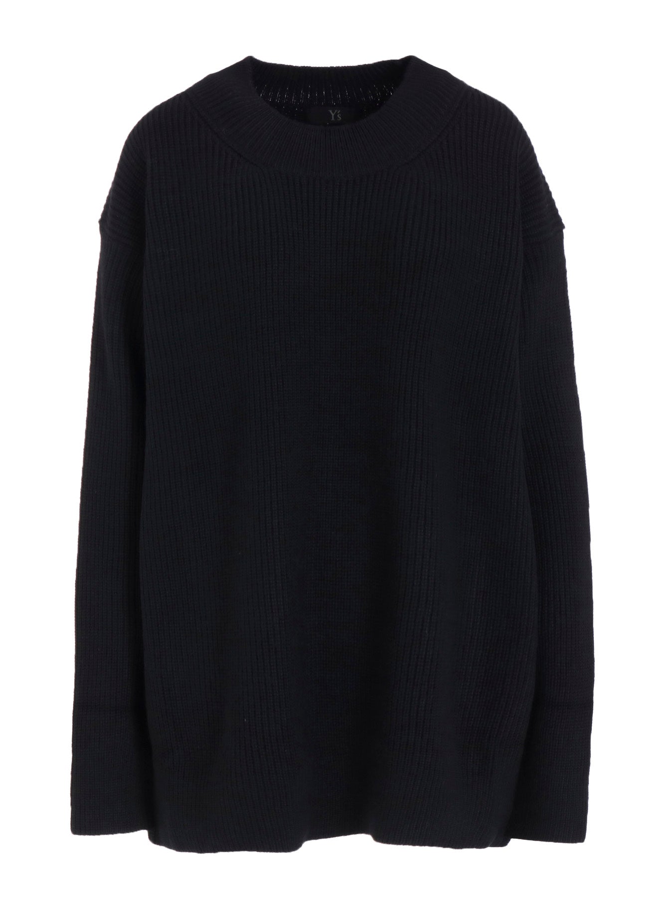 BIG ROUND-NECK KNIT CARDIGAN