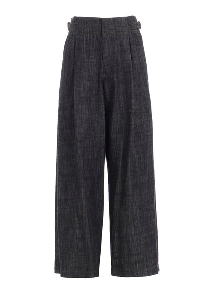 8OZ WAIST STRING WIDE DENIM PANTS