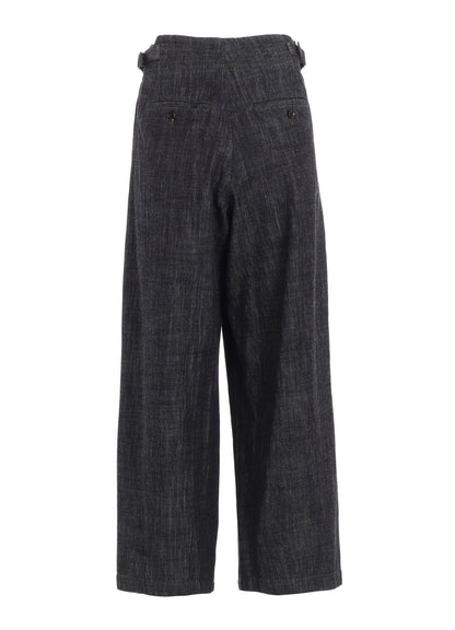 8OZ WAIST STRING WIDE DENIM PANTS