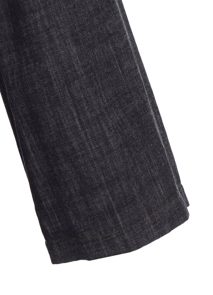 8OZ WAIST STRING WIDE DENIM PANTS