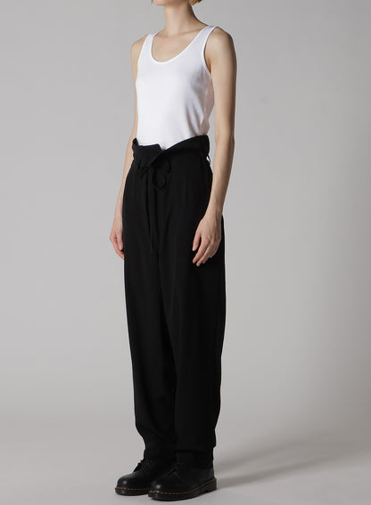 CREPE de CHINE HIGH WAIST PANTS