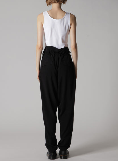 CREPE de CHINE HIGH WAIST PANTS
