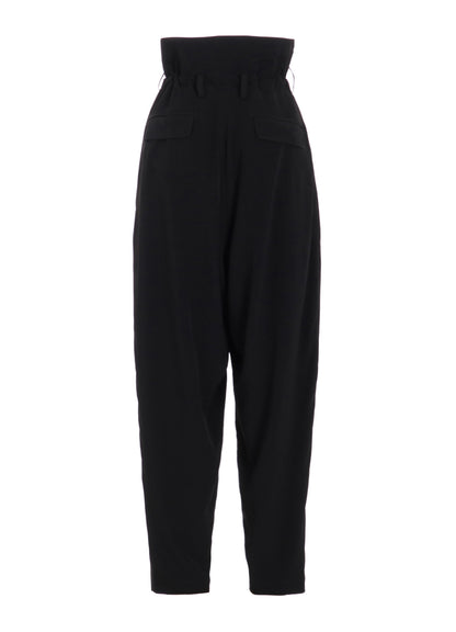 CREPE de CHINE HIGH WAIST PANTS