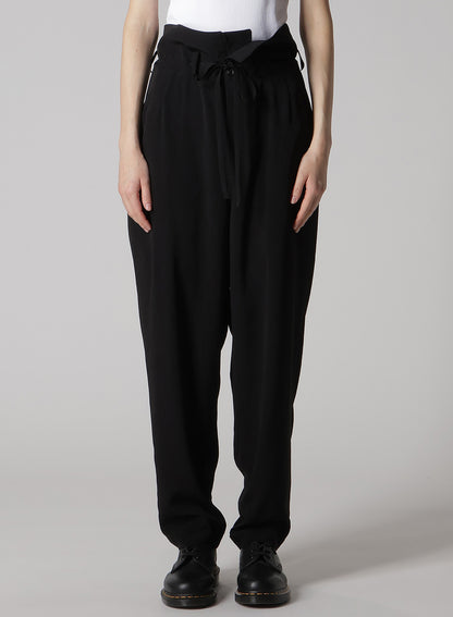 CREPE de CHINE HIGH WAIST PANTS