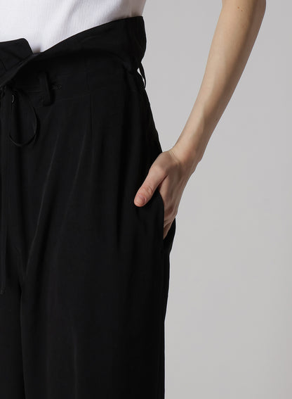 CREPE de CHINE HIGH WAIST PANTS