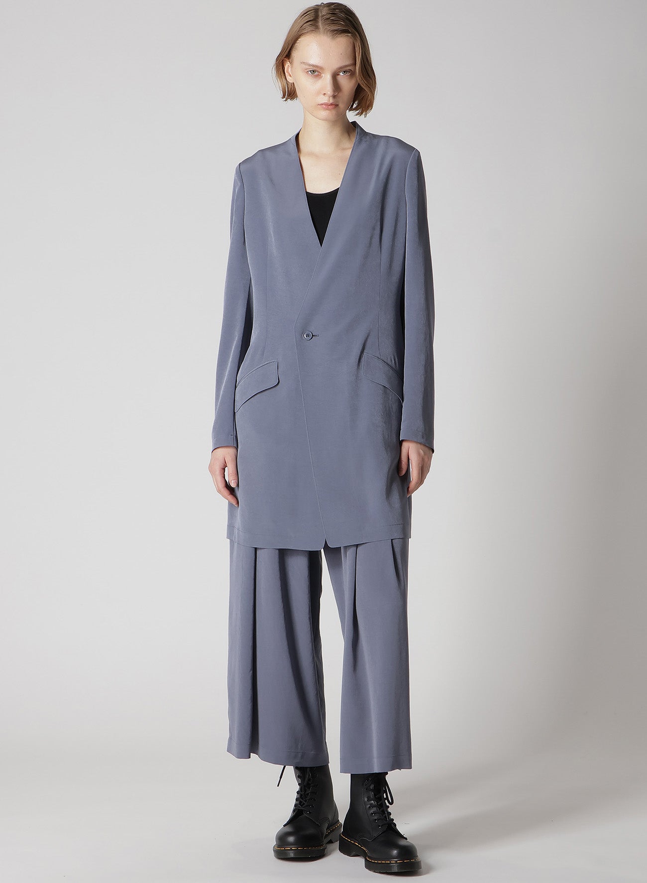 CREPE de CHINE RANDOM TUCK PANTS