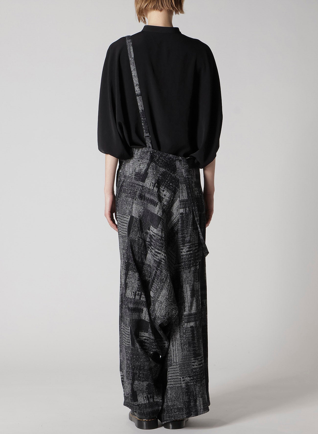PATCHWORK JACQUARD LONG SAROUEL PANTS