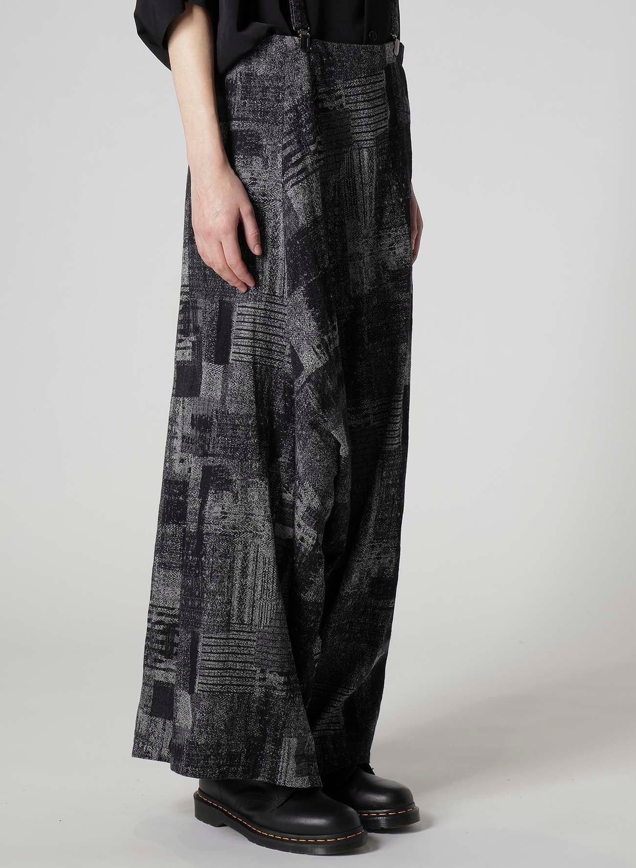 PATCHWORK JACQUARD LONG SAROUEL PANTS