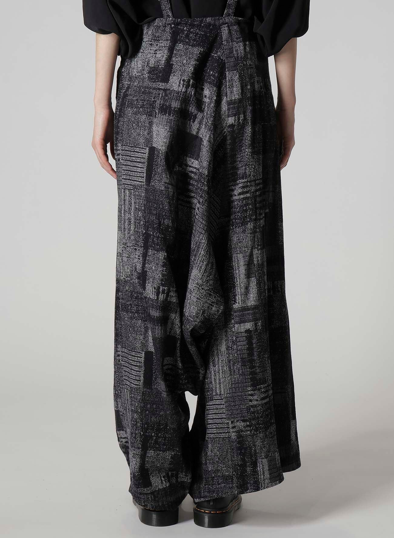 PATCHWORK JACQUARD LONG SAROUEL PANTS