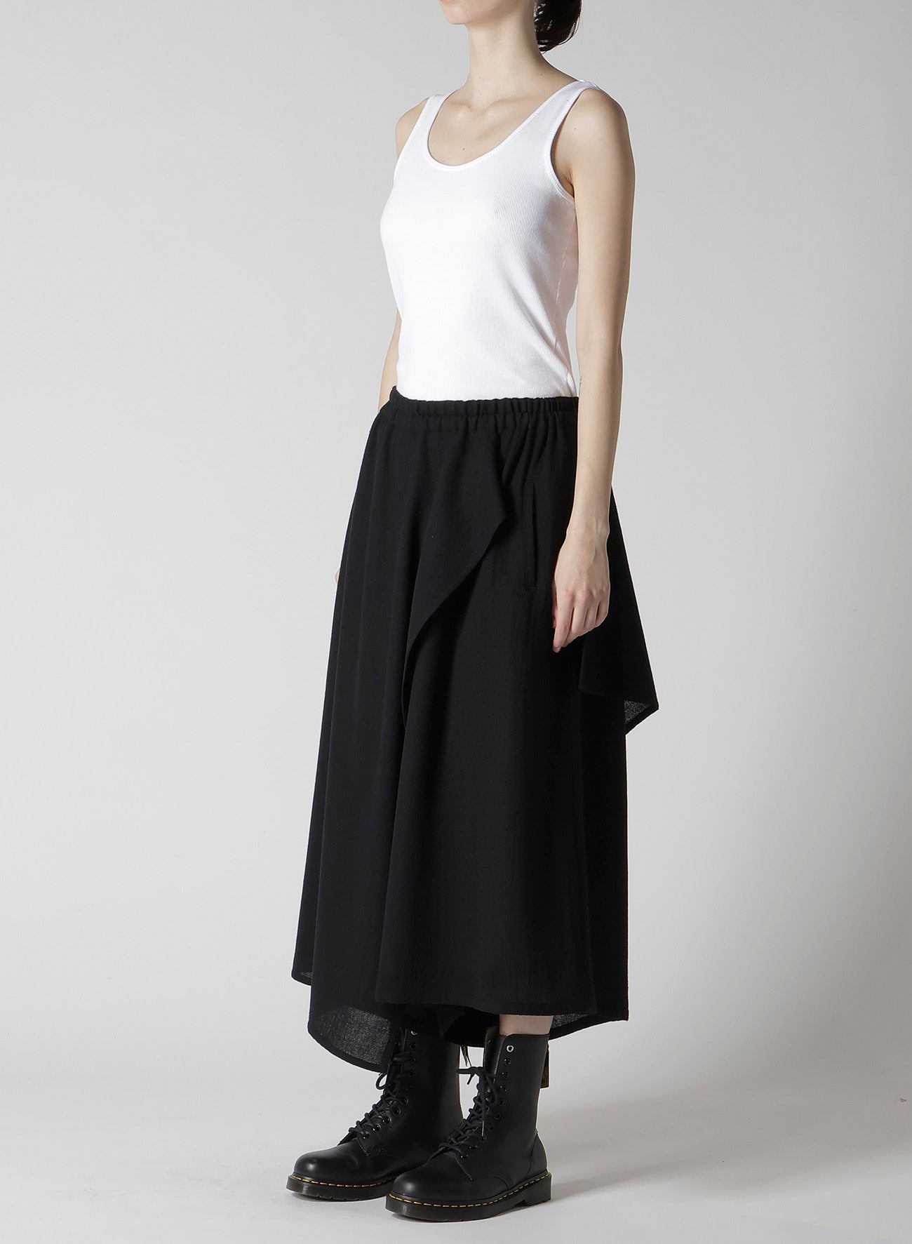 WOOL GAUZE TWILL PANTS