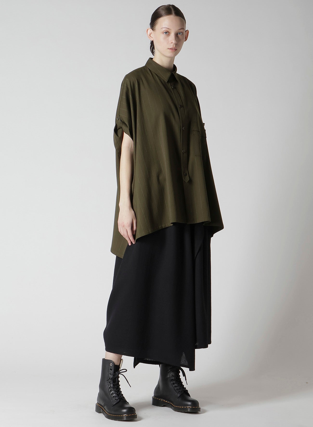 WOOL GAUZE TWILL PANTS