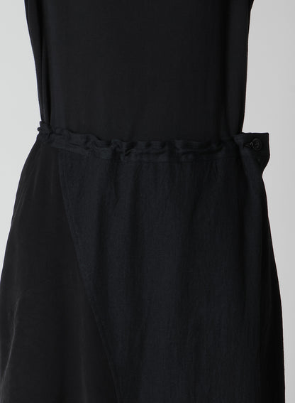 CREPE de CHINE/6oz DENIM RIGHT DART FLARE PANTS