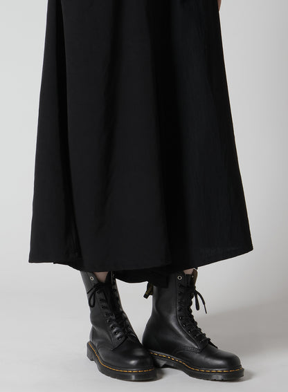 CREPE de CHINE/6oz DENIM RIGHT DART FLARE PANTS