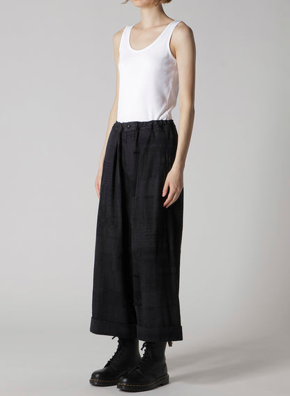 PATCHWORK JQ FRONT TUCKED PANTS
