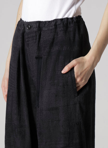 PATCHWORK JQ FRONT TUCKED PANTS