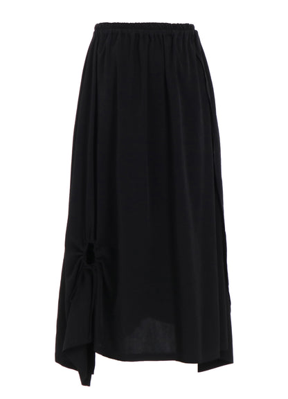 CREPE de CHINE CIRCLE GATHERED SKIRT